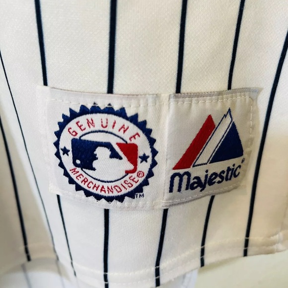 Vintage Old-School New York Yankees Pinstripe Jersey, Majestic Size Extra Large - Picture 3 of 7